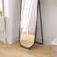 Metal Oval Floor Mirror