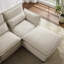 4-piece L-shaped upholstered sectional sofa-490984826