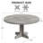 47 Inch Round Dining Table for 4, Farmhouse Kitchen Dining Room Circle Dinner Table, Kitchen Dining Room Furniture-628636157