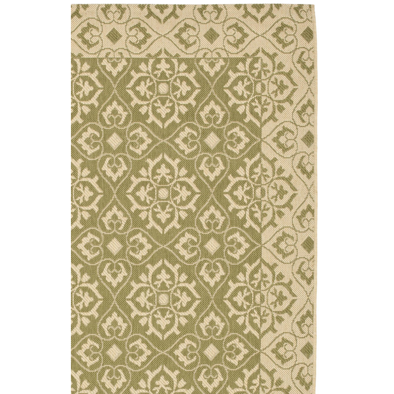 Tapis d'intérieur / extérieur à motif géométrique Lynn Performance, Rectangle 9 pi x 12 pi