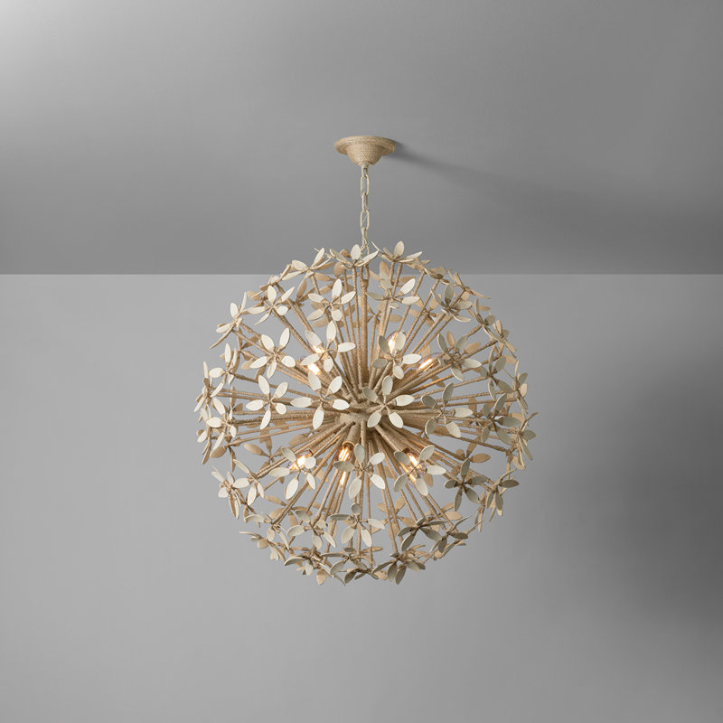 Corfu Chandelier in Ivory Coco