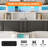 Upholstered Bed Frame With 4 Storage Drawers And LED Lights-439846868-439846871