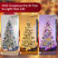 Sapin de Noël givré pré-éclairé-680223073