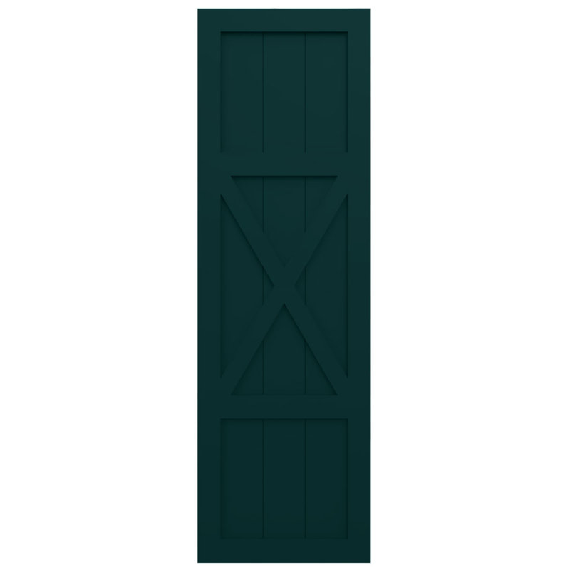Volets de ferme EnduraCore, L 12 po, 58"H, Vert thermique
