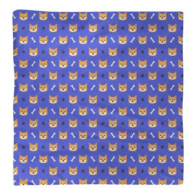 Serviette en coton à motif shiba shiba
