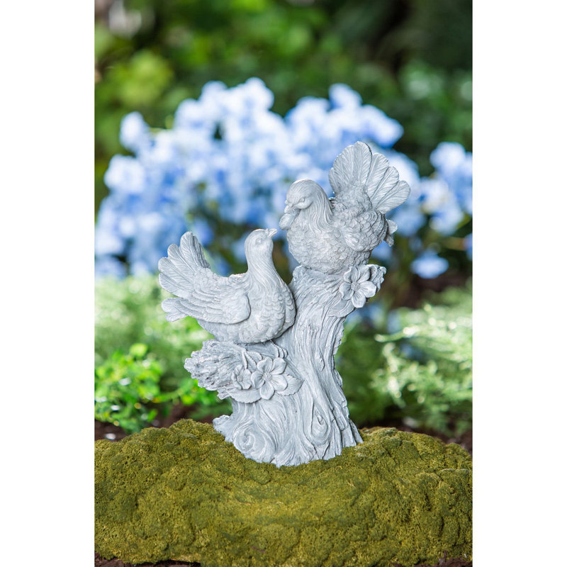 Statue de jardin couple de colombes Armin