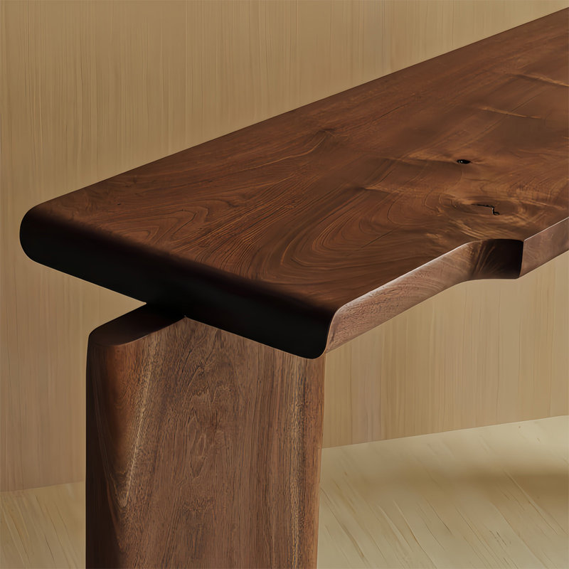 Console moderne en bois massif minimaliste, 35.43" H x 47.24" W x 14.17" D