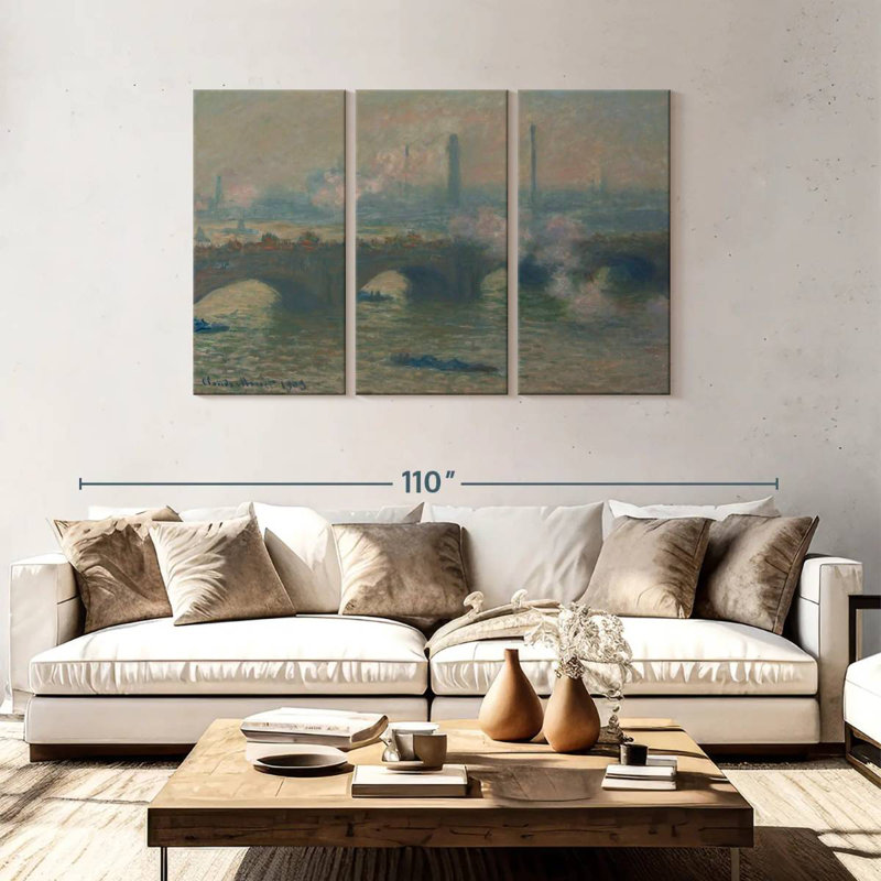 Lilie Waterloo Bridge, 48" H x 74" W