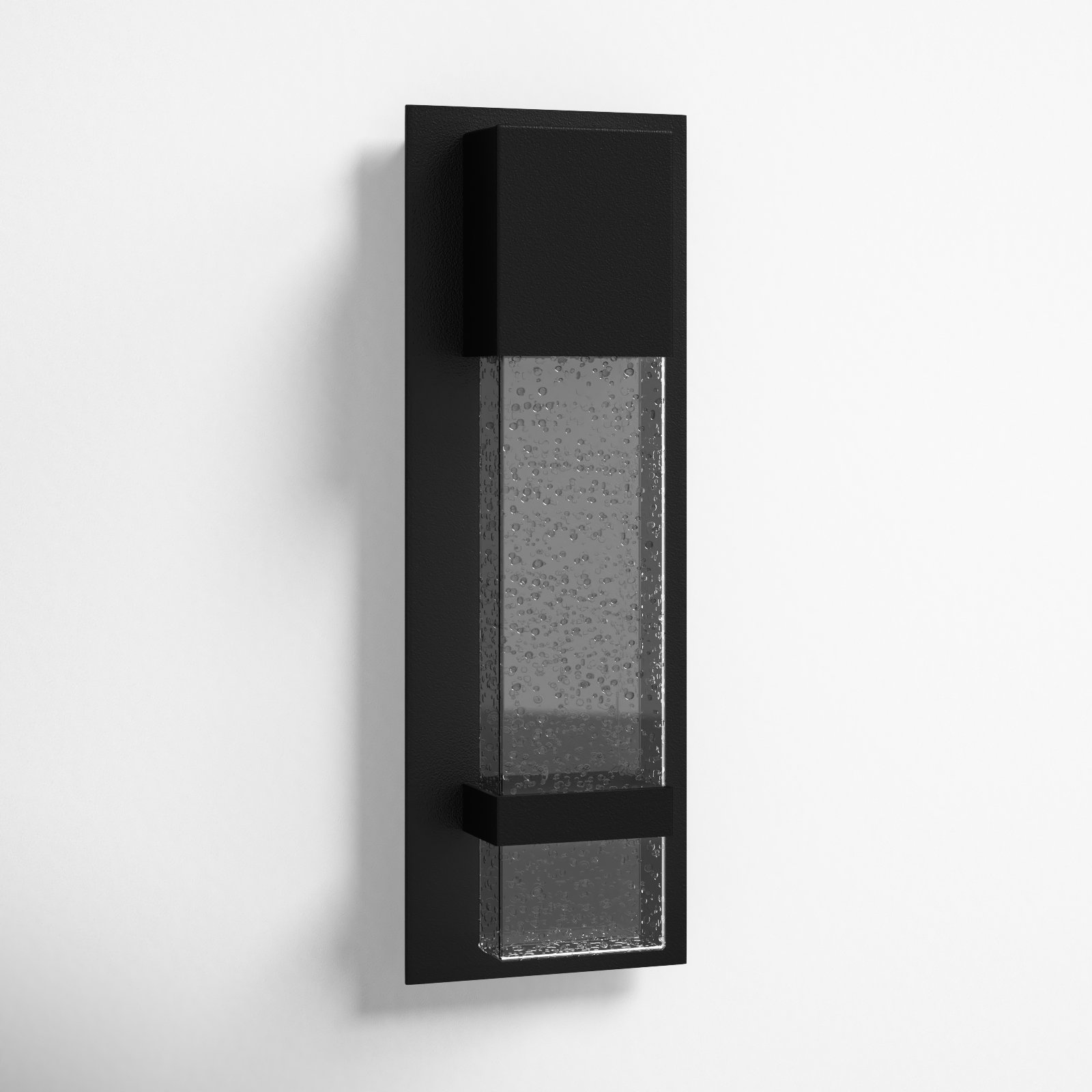 Ayoka Single Light Novelty Outdoor Aluminum LED Wall Light, 13.75" H x 4.75" W x 2.5" D