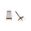 Chaise pliante en bois