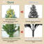 Arbre de Noël artificiel pré-éclairé avec lumières blanc chaud-1526791104