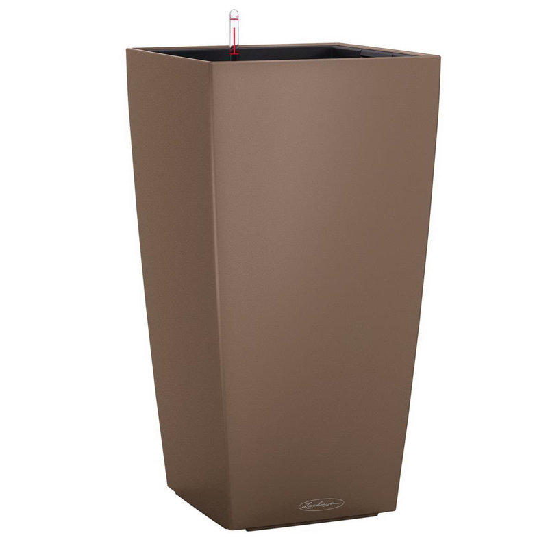 Cubico Pot Planter, 56cm H x 30cm W x 30cm D, Nutmeg
