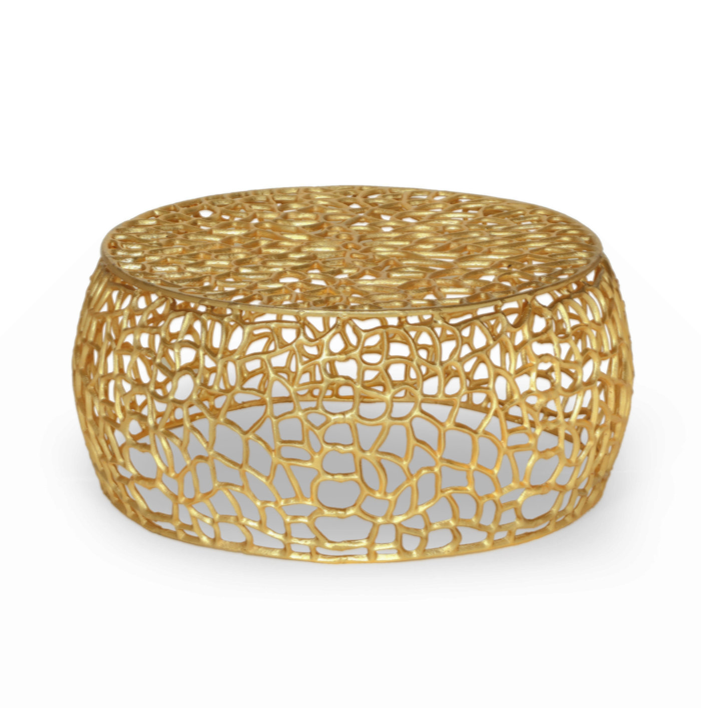 Everly Quinn MESH Round Coffee Table Living Room Table Modern Coffee ...