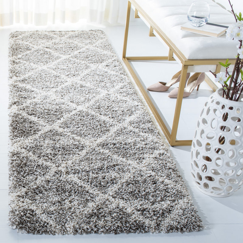 Tapis géométrique Goines Performance, Tapis de couloir 2 pi 3 po x 8 pi