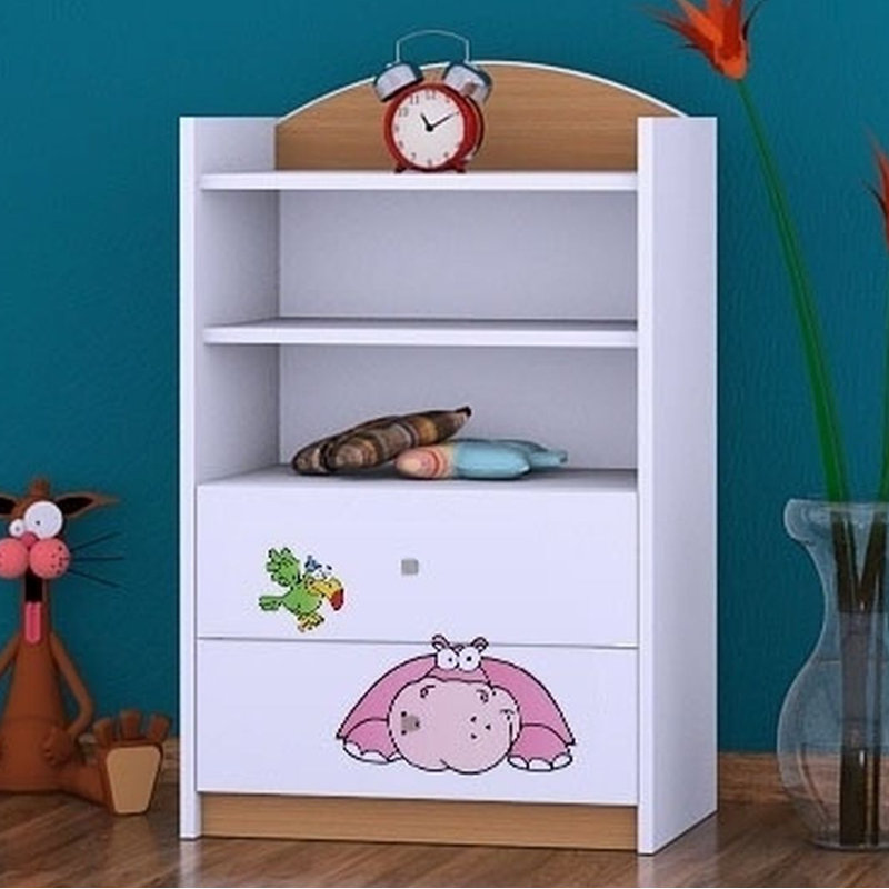 Annabel 96cm H X 60cm W Animals Kids Cube, Natural