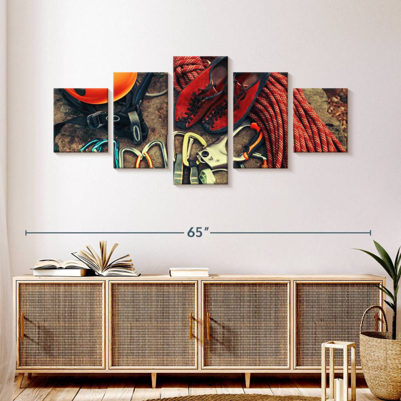 Mountain Climbing Equipment, 24" H x 55" W