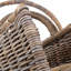 Hannam 3 Piece Open Ended Rattan Log Basket Set