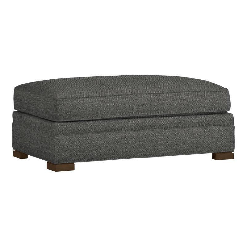 Nicholas Upholstered Ottoman, Havana, Perigold Ishi Platinum