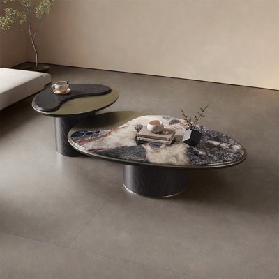 Table basse légère en marbre de luxe