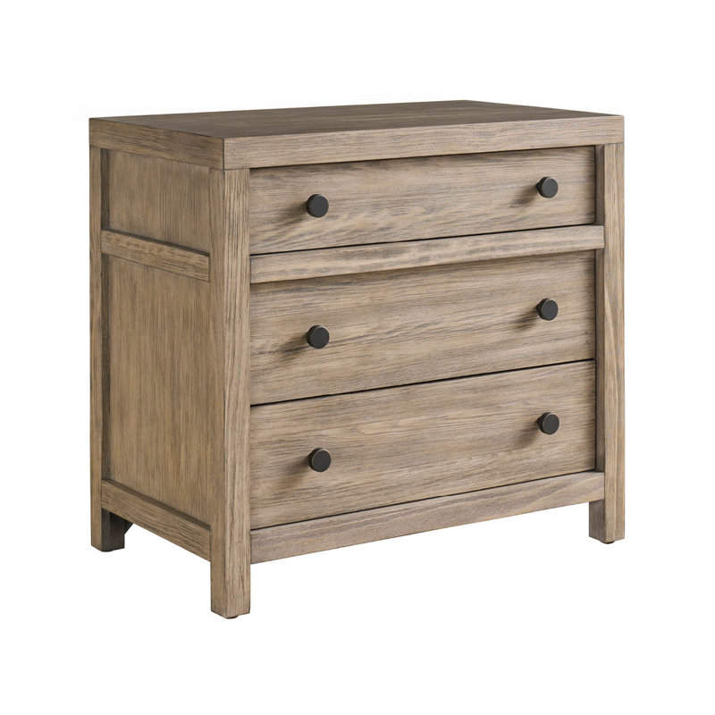 Dwell 3 - Drawer Nightstand, Brown