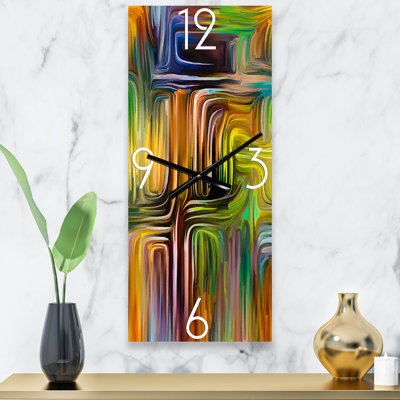 Color Fusion I - Horloge murale moderne