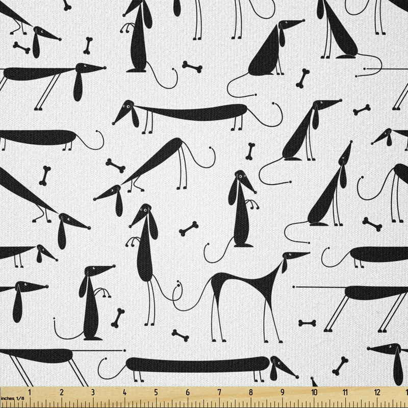 Desare Monochrome Animal Silhouette Multi-Purpose Fabric