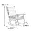 Chaise berçante en bois massif