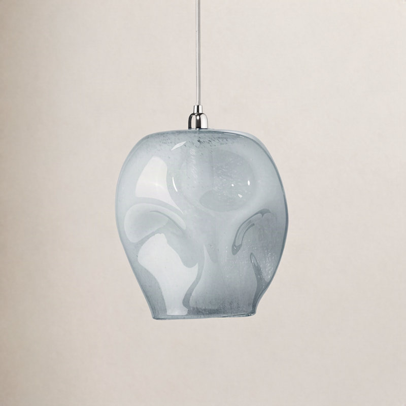 Dimpled 1 - Light Pendant, Cornflower Blue