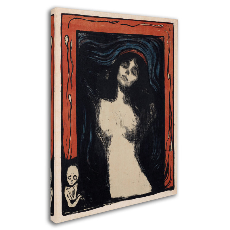 Edvard Munch 'Madonna 2' Framed Canvas Art Print 14 x 19