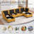 Modular Sectional Sofa,convertible Sectional Couches With Storage Ottoman,u Shaped Sectionals For Living Room Apartment-177257998