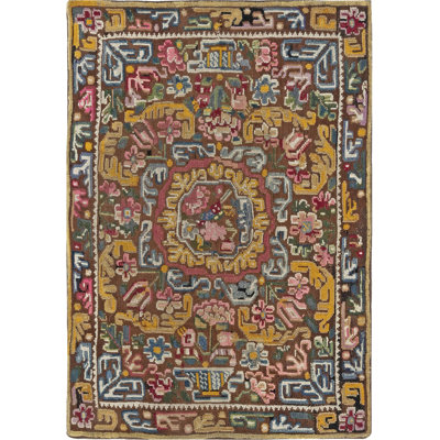Antique One-of-a-Kind Rectangle 3'9" X 5'5" Area Rug