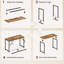 MDF Steel Computer Desk