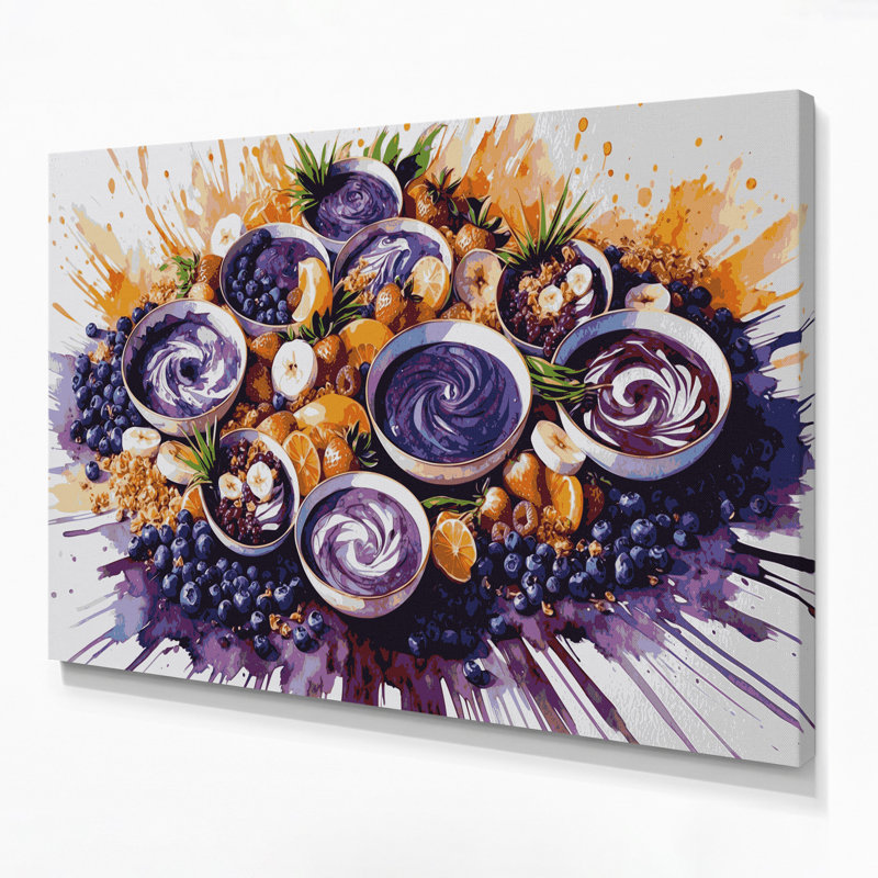Art mural sur toile, Desserts, H 20 po x l 24 po