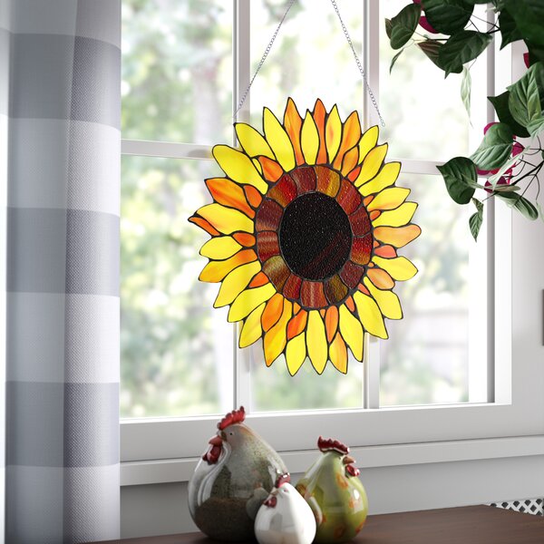 Sunflower Glass Sun Catcher Wayfair