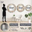 Lustre en cristal Bloom - miroir mural doré Glam, imprimé sur métal-533790204
