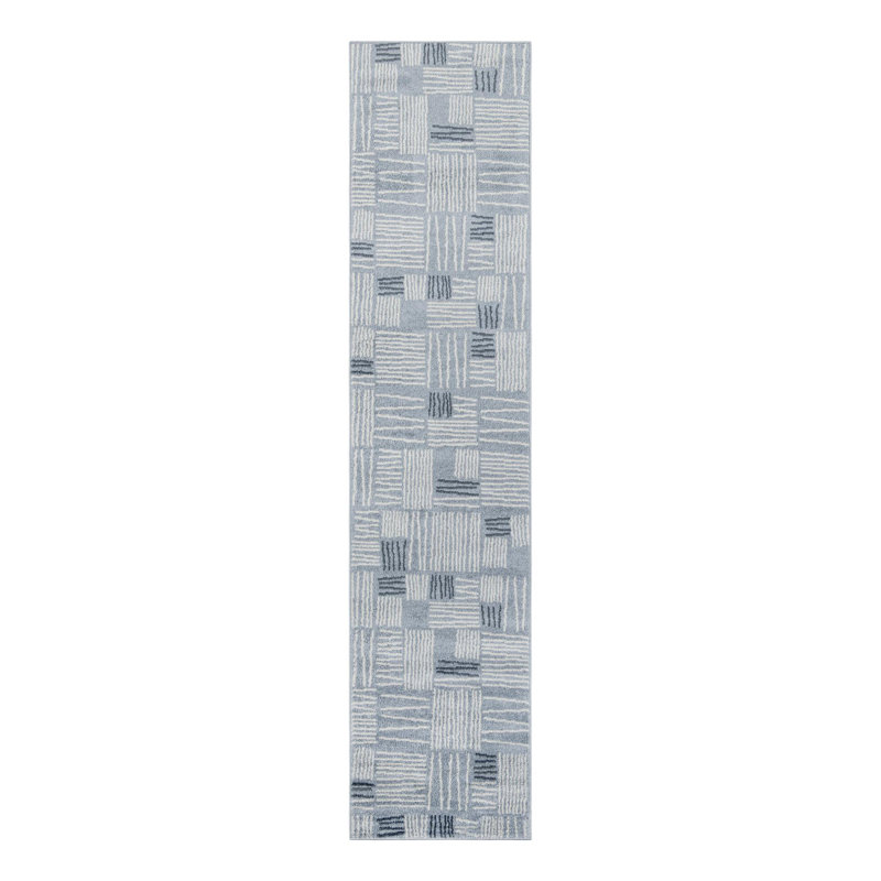 Geometric Area Rug, Runner 78.7 cm x 365.8 cm