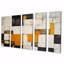 «Cubist Retro Patchwork - Abstract Wall Art», ensemble de 5 pièces-945925324