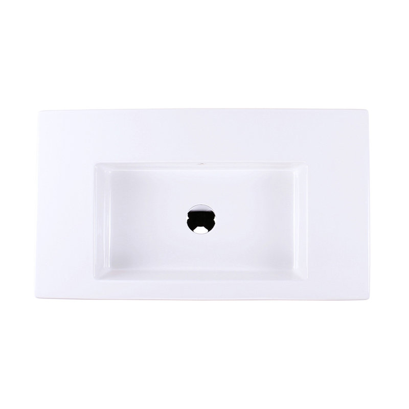 Aquaquattro 31.5'' L Bathroom Sink, No Hole