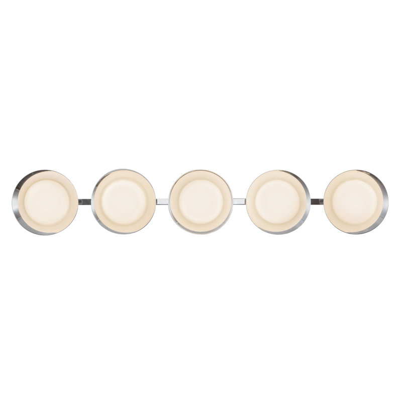Cleo 36-in Gold dimmable LED Bathroom Vanity Light, Chrome