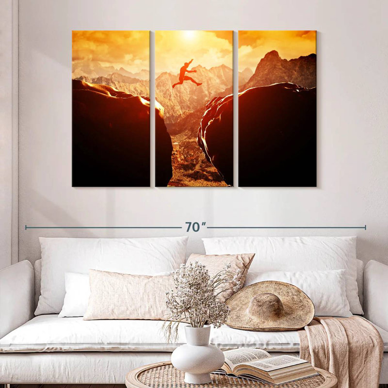 Sireci Extreme Cliff Jumping, 32" H x 50" W