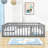 Gurdas Wood Daybed Frame with Fence and Door-1067426144-1067426139