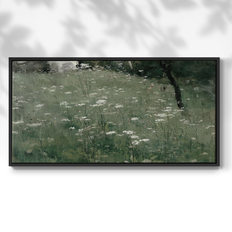 Série paysage - DCCXV - Toile tendue avec châssis tendue, prête à être accrochée, Noir, H 17 po x l 33 po