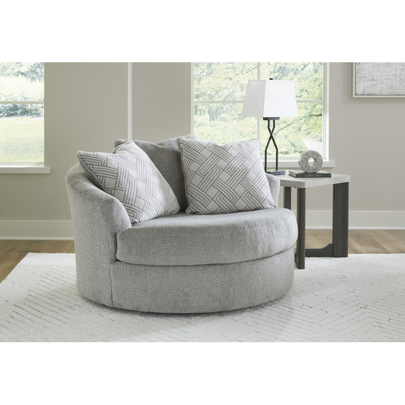 Fauteuil d'appoint pivotant surdimensionné Covin