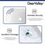 Lavabo de salle de bain vasque ovale blanc en porcelaine vitreuse 19,69 "x 15,75" DeerValley Prism