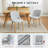 Set of 2/4 Modern Upholstered Dining Chairs, Ergonomic Back Support & 300lbs Capacity with Oak Legs-435648438-435648436