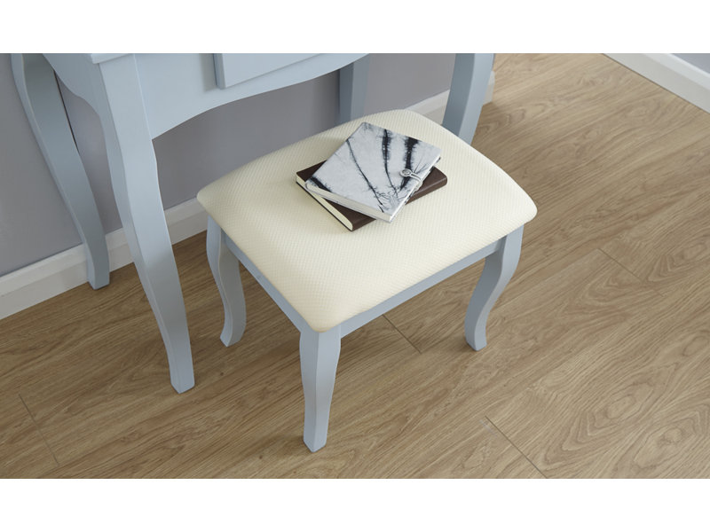 Arnold Dressing Table with Mirror, Duck Egg Blue