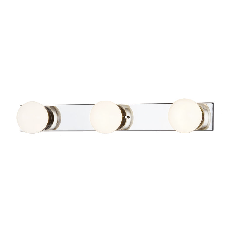 Barre d'éclairage à DEL Yassen, Chrome poli, 3