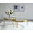 Wigfall Glam 3-Leg Round Nesting Table Set with Clear Glass Top in Gold