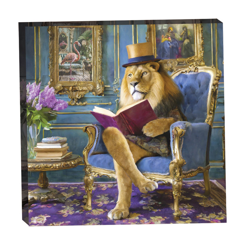 Novel lion victorien 16 x 16