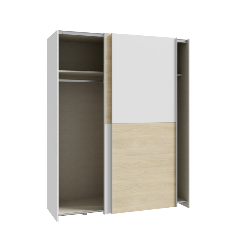 Myrtil 2 Door Manufactured Wood Wardrobe, 190cm H x 150cm W x 61cm D